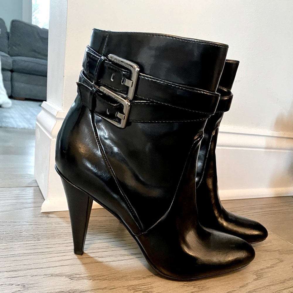 Calvin Klein black booties 8.5